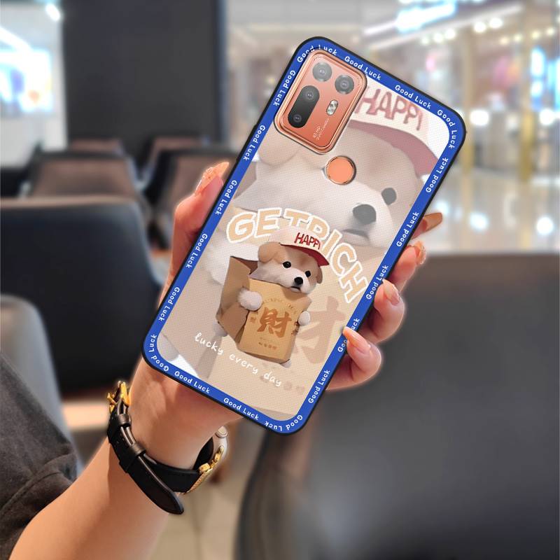 Милый грязеотталкивающий чехол для телефона для HTC Desire 20 Plus/D20+ для пары Водонепроницаемый мягкий чехол Прочный мультяшный Полная защита ТПУ