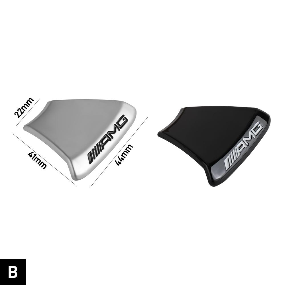 OZQU2 Car Steering Wheel Badge Sticker Auto Interior Accessories For Mercedes Benz AMG A B C E M R G S Class GLA CLA CES CLS SLK GLK
