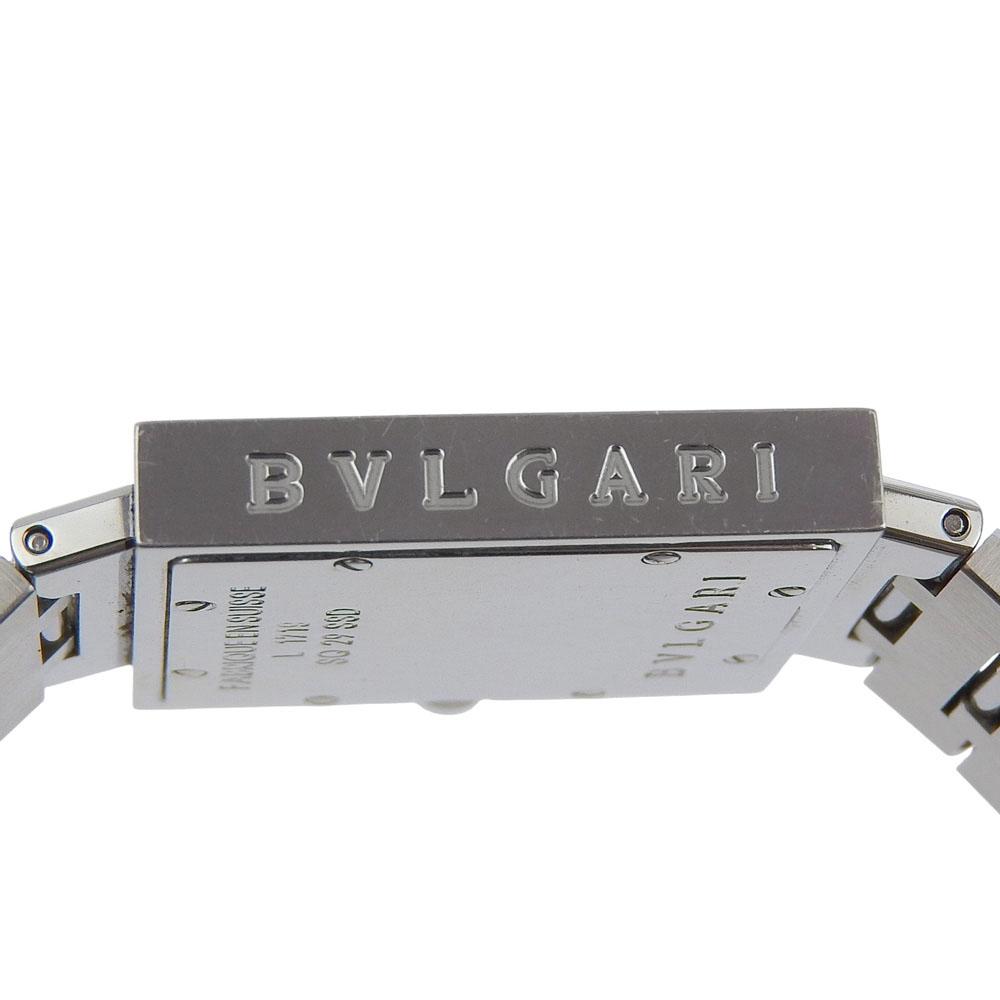 Bvlgari Часы Quadlard SQ29SSD черный циферблат Нержавеющая сталь Кварцевые Аналоговый дисплей унисекс Б/У