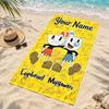Cuphead Custom Name Beach Towels Also Serve As Bath Towels Summer Essential a Musthave for the Outdoors the Beach and the Pool
