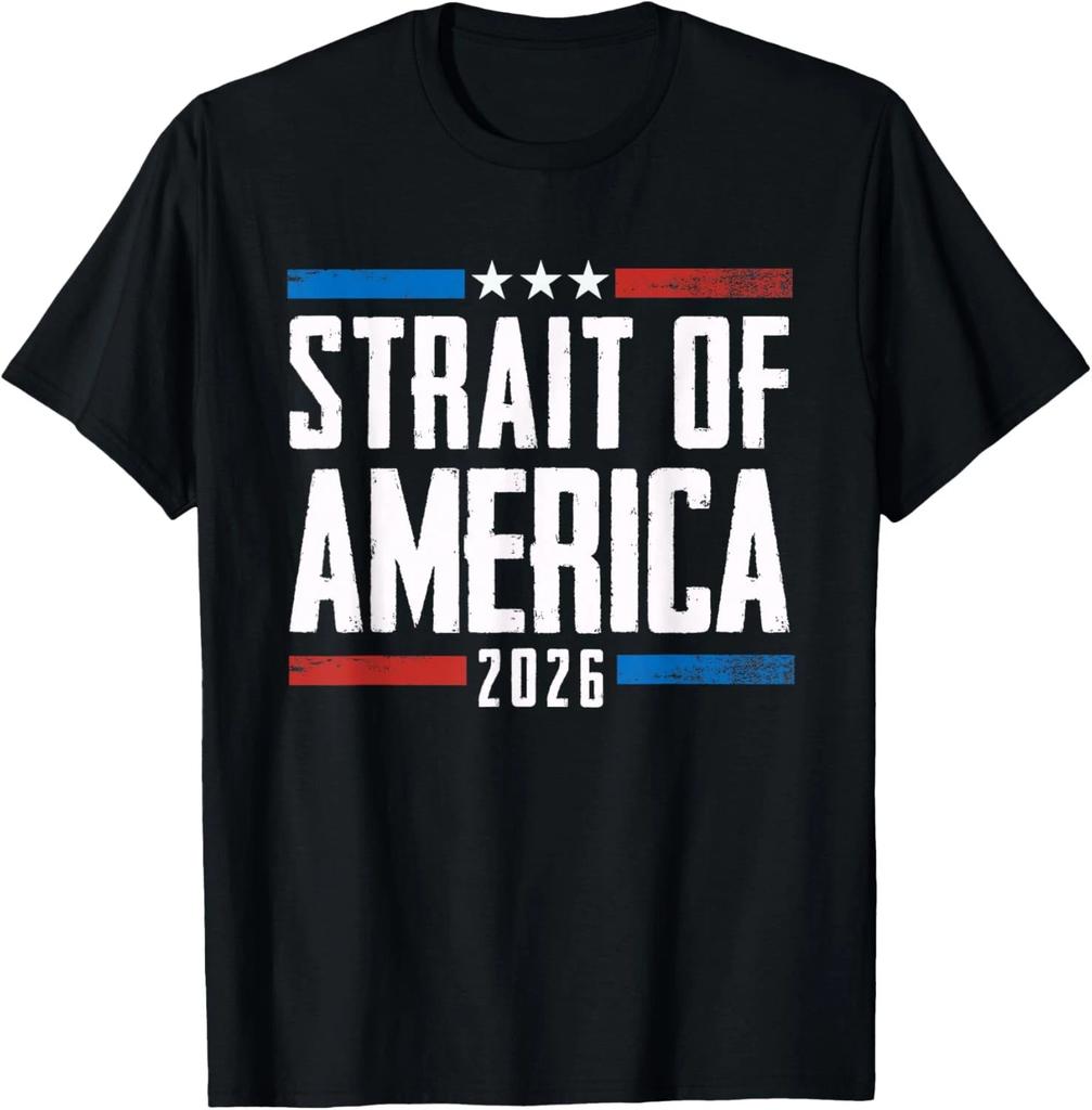 Strait of America US Flag Funny Unisex T-Shirt