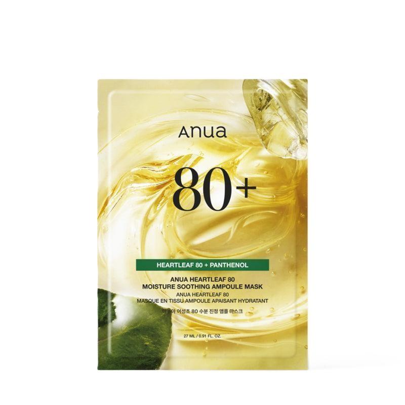 Anua Heartleaf 80 Увлажняющая успокаивающая ампульная маска 27 мл*10 шт.