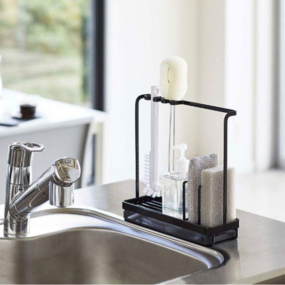 Portable Kitchen Dishcloth Drain Rack Steel Scouring Pad Storage Rack Kitchen Utensil