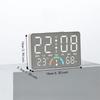 Large LED Screen Electronic Table Clock Temperature Monitor LED Wall Clock  Desk Use