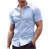 Мужские рубашки с коротким рукавом, повседневные рубашки на пуговицах, мужские пляжные летние рубашки