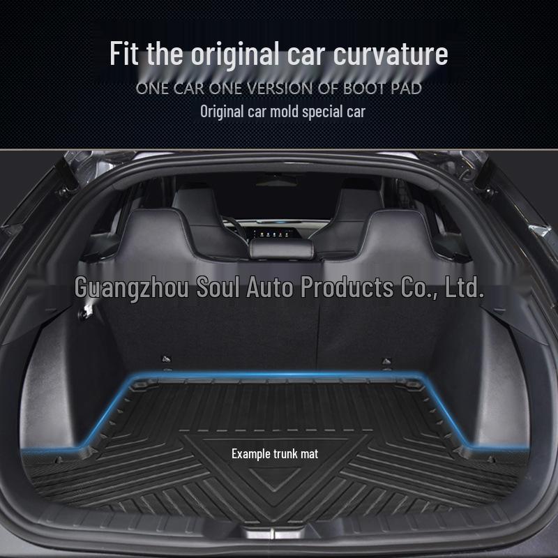 XPeng G6, P7, G3 Car Trunk Mat: Eco-Friendly, Waterproof, Wear-Resistant TPE