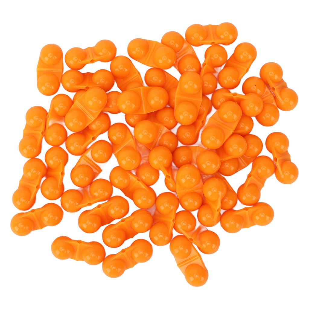 50 шт. рыболовные двойные погремушки металлические морские рыболовные аттрактанты колокольчики бусины с пластиковым корпусом для приманивания