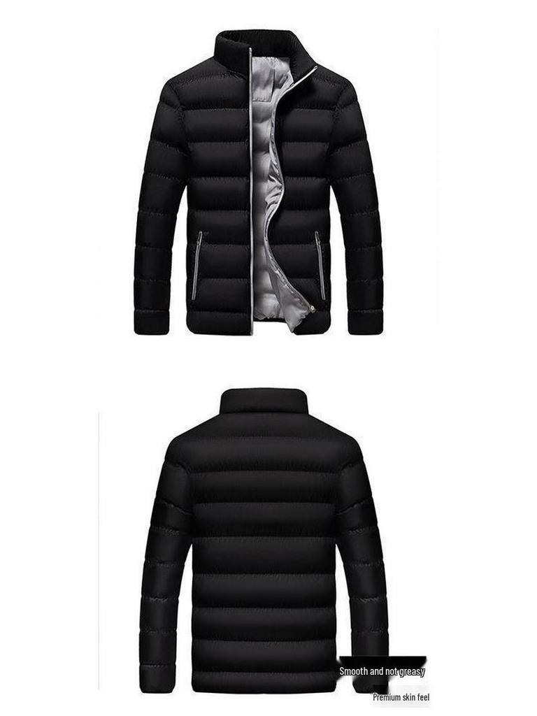 Мужское короткое бархатное зимнее хлопковое пальто в корейском стиле