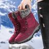Женские ботфорты на платформе, теплые зимние сапоги из меха, зимняя обувь, слипоны, женские удобные уличные ботильоны для пеших прогулок