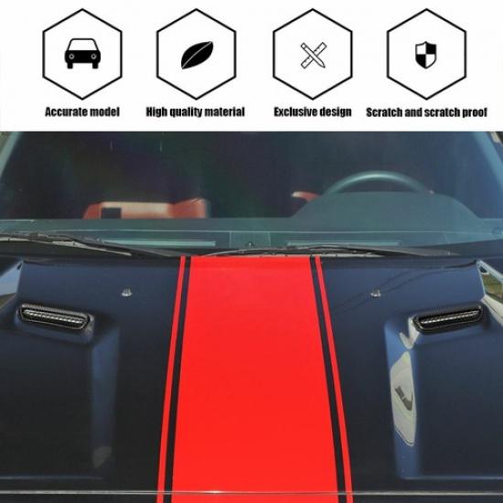 Накладка на вентиляционное отверстие кондиционера на капоте из углеродного волокна для Dodge Challenger 2009-14