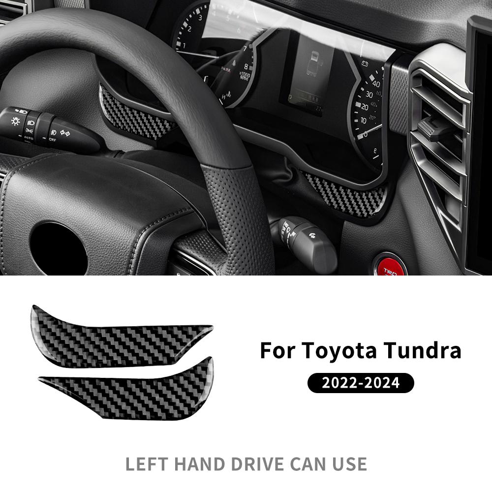 Real Soft Carbon Fiber Sticker For Toyota Tundra 2024 2025 LHD Car trument Panel Interior Trim Decor Accessories