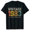 2024 Fashion Tshirt 40 Year Old Vintage 1983 Limited Edition 40th Birthday Classic Tee Tops Short-Sleeve Casual Basic T-shirts