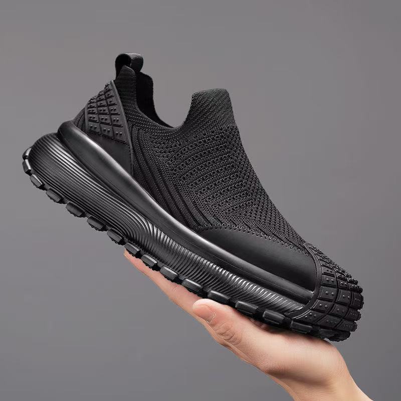 2025 New Spring and Summer Breathable Mesh Men's Shoes with Thick Soles Increased Height and Wide Feet Loose Men's Casual Shoes