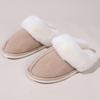 2024 зимние теплые домашние домашние тапочки на меху, женские пушистые удобные мягкие спальные тапочки для пар, нескользящая домашняя обувь на плоской подошве, женская обувь