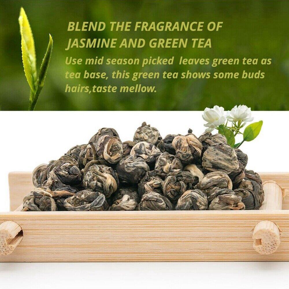 Premium Pearl Jasmine Dragon Ball Tea Loose Leaf Organic Green Tea 125g