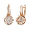 Женские серьги Kinel с натуральным цирконом и полным паве, классические роскошные ювелирные изделия цвета розового золота