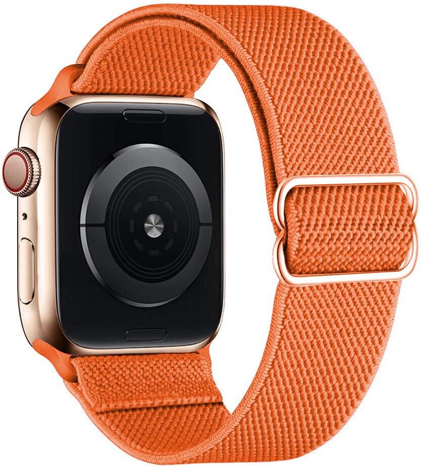 Нейлоновый ремешок для Apple Watch 10 9 8 7 Band 45 мм 41 мм 44 мм 40 мм 46 мм 42 мм Регулируемый эластичный браслет Solo Loop для iWatch Series 8 5 6 se