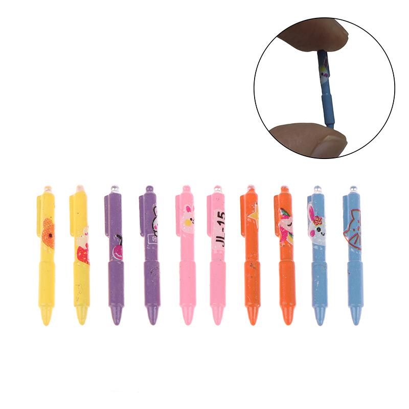 1 шт. 1/12 кукольный домик мини шариковая ручка миниатюрная сцена для изучения модель аксессуары металлическая цветная ручка кукла игрушка