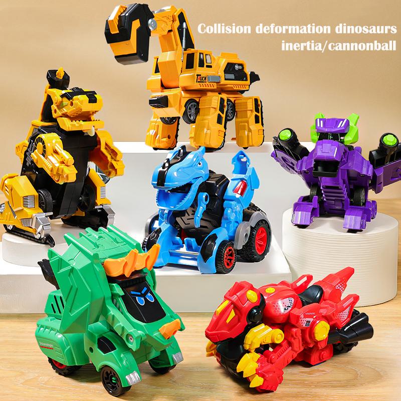 Динозавр игрушечный автомобиль деформация аварии автомобиль экскаватор модель инерционный инженерный автомобиль мальчик 3/5/8 лет