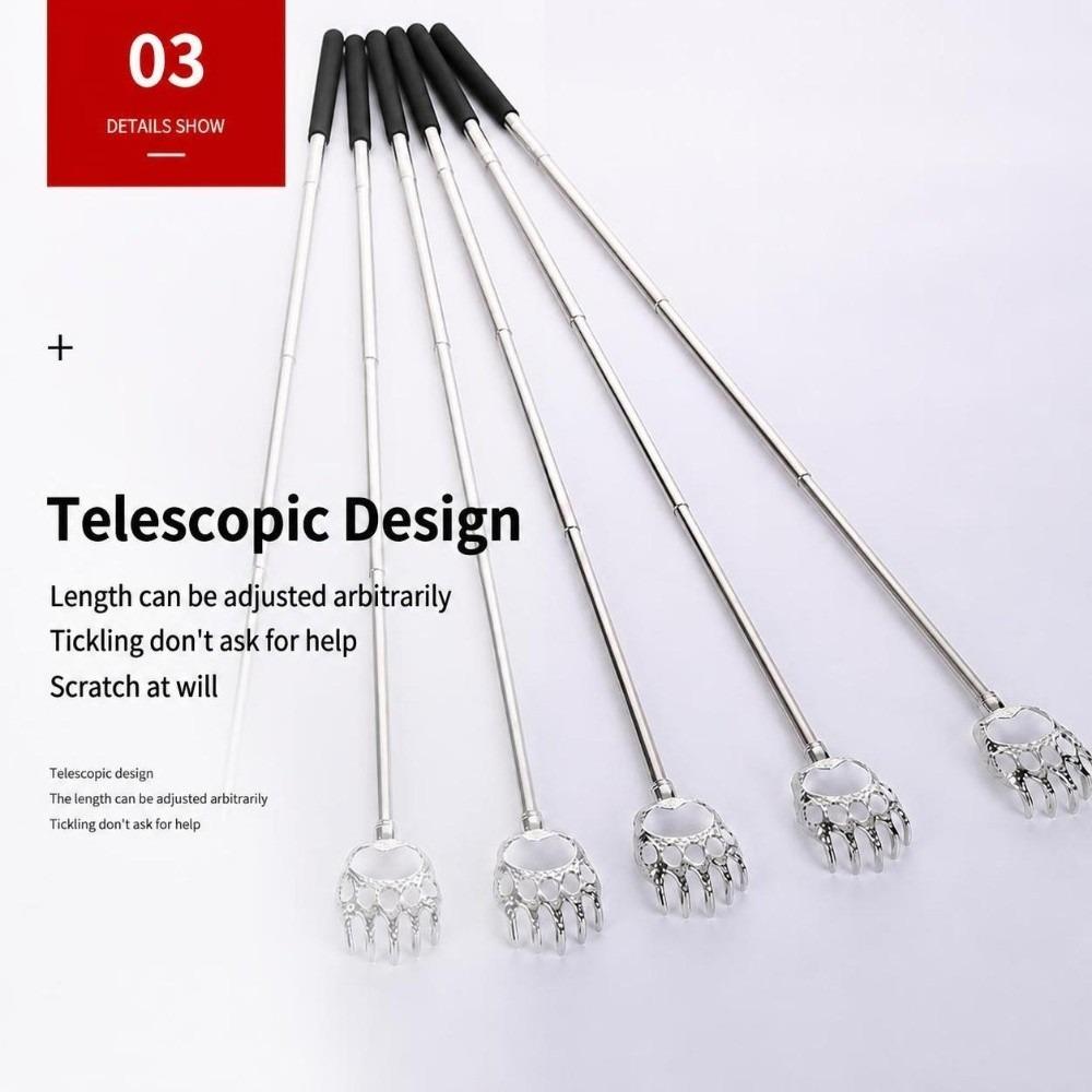 Stainless Steel Back Scratcher PVC Handle Head Massager Durable Body Scratcher Personal Care