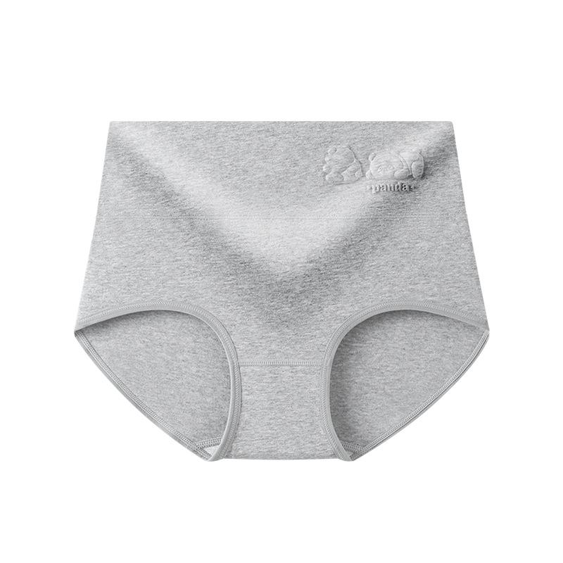 High-Waisted Women's Cotton Briefs - Embossed, Abdomen-Shaping, Warmth for Winter