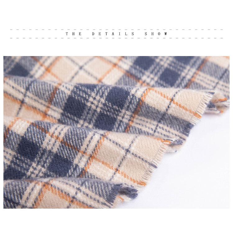 Осенне-зимний шарф, женский клетчатый шарф с кисточками, шаль