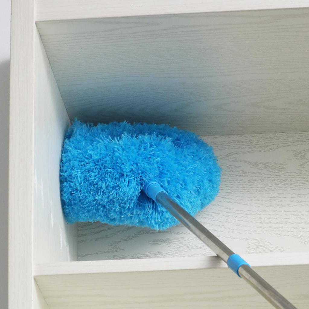 Раздвижная щетка для чистки потолочного вентилятора с эргономичной ручкой для труднодоступных мест, очиститель лопастей вентилятора для кухни и ванной