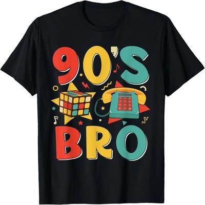 Ретро Костюм Бро 90-х 1990-х Вечеринка 90-х Диско Парень Футболка