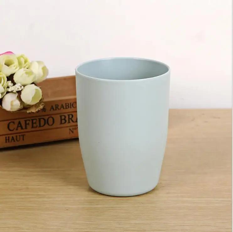 Простая и свежая парная чашка для чистки зубов, утолщенная круглая чашка для ополаскивания полости рта, пластиковая чашка для воды, стакан для мытья зубов, цилиндр для чистки зубов