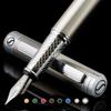 Scriveiner Stainless Steel Fountain Pen Amazing Luxury Steel Schmidt Steel Nib Best Pen Gift Set for Men and Amazing Designer Pen - Finish, (Medium),