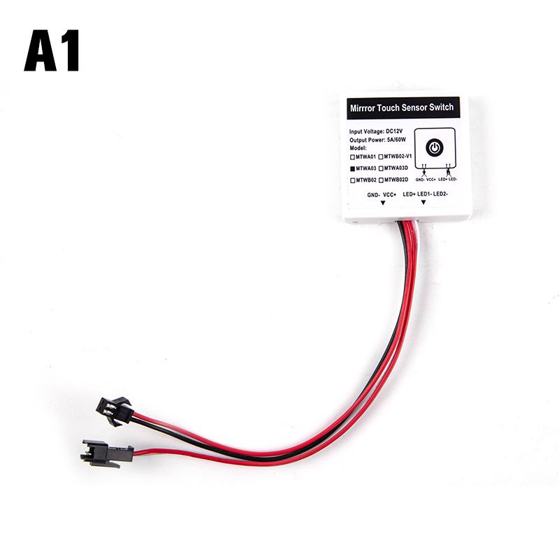 12 В 5 А зеркало для ванной комнаты светодиодная подсветка сенсорный выключатель зеркало затемнение датчик