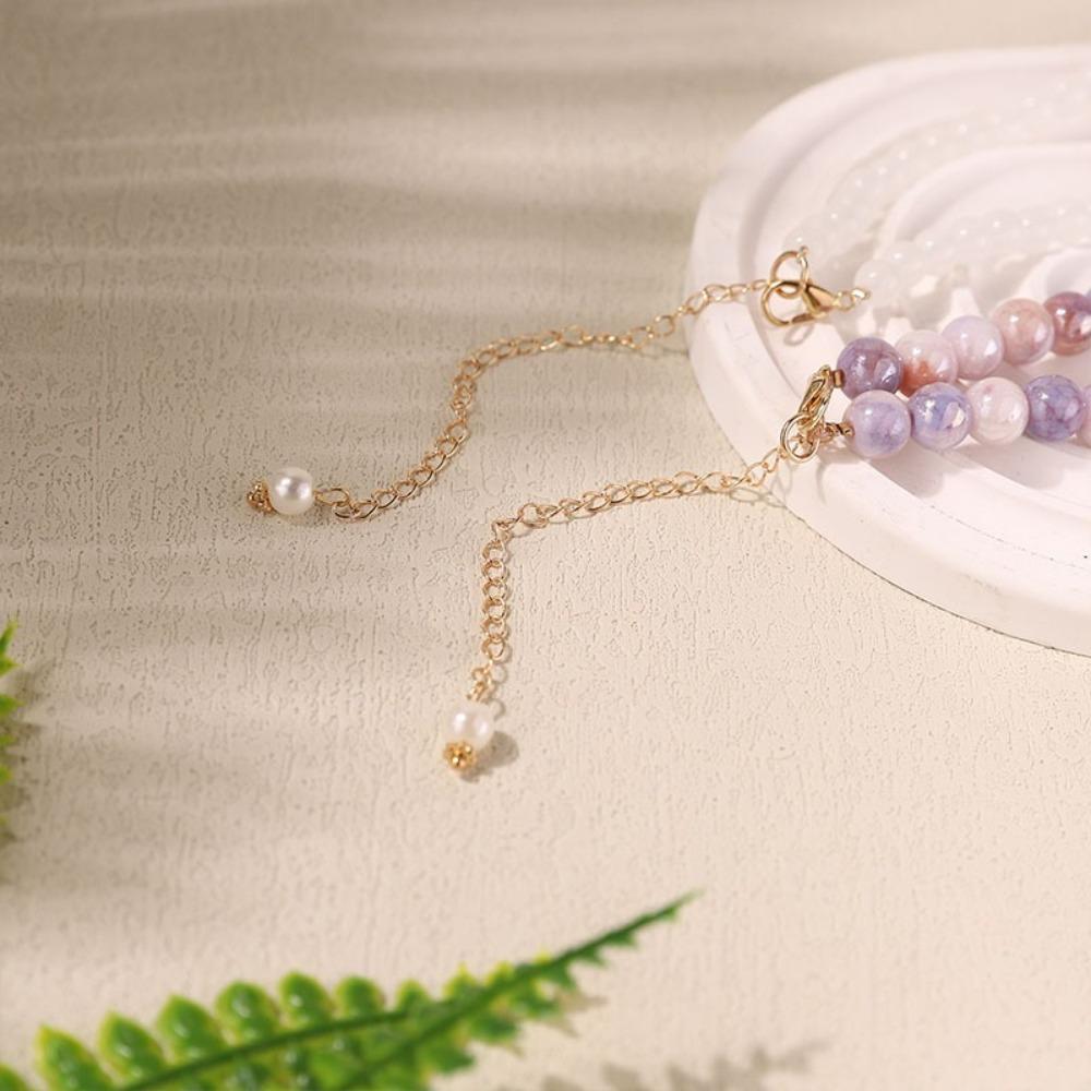 Модное красочное хрустальное ожерелье, милый браслет-цепочка, ювелирные изделия, цепочка для ключиц, жемчужные украшения