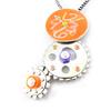 [H4420] - Designer Necklace 'Les Temps Modernes' Orange