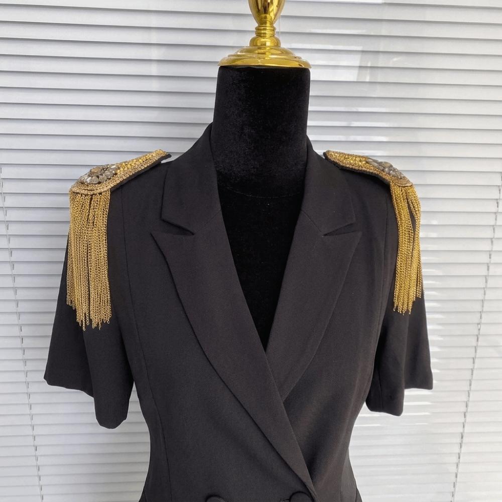 Epaulet Tassel Chain Shoulder Board Punk Epaulette Classical Fringe Shoulder Mark Girl