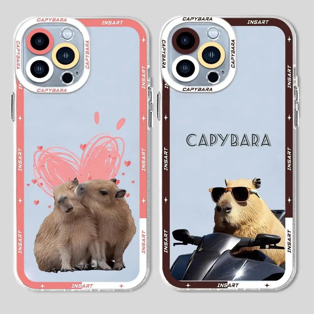 Милый чехол для телефона с капибарой для Samsung A12 A13 A14 A22 A23 A31 A32 A33 A50 A51 A52 A53 A71 A72 A73 4G 5G S Забавное животное Мягкая накладка