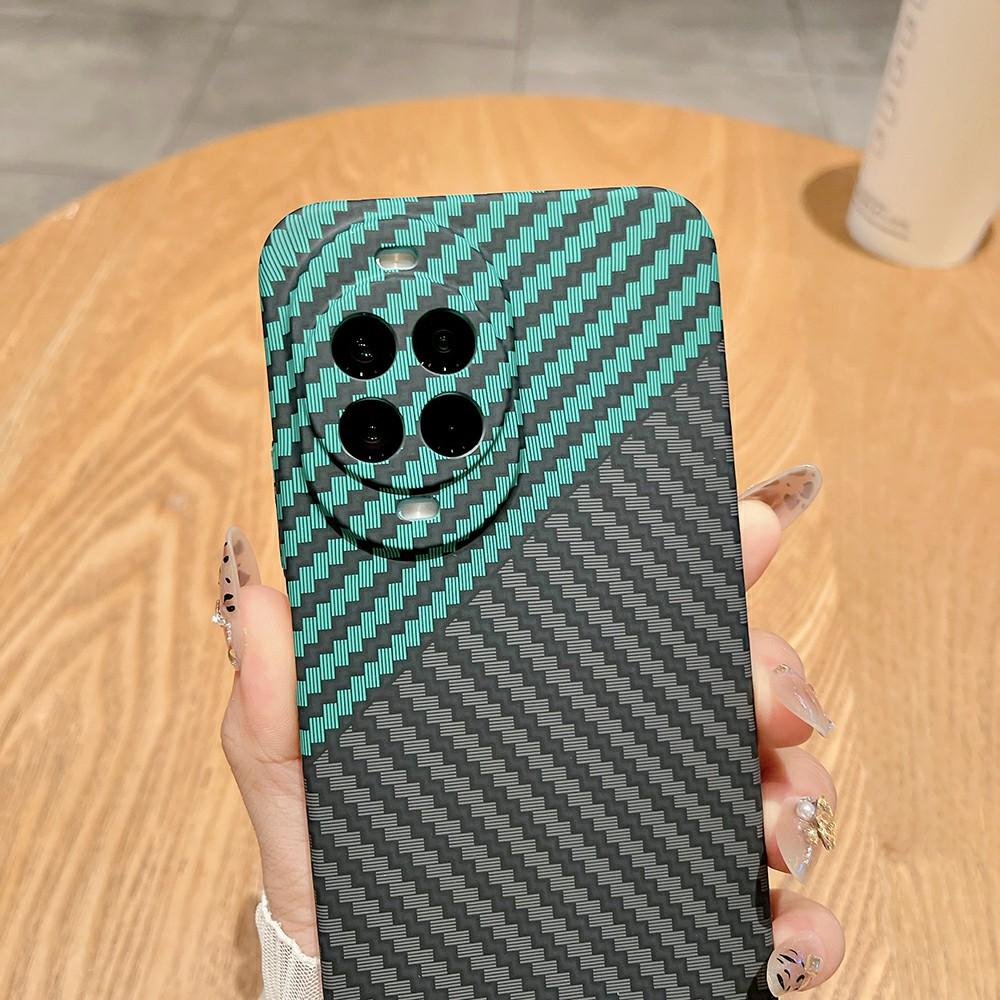 Для Huawei nova 14 5G Чехол Твердый ПК Чехол для телефона Текстура углеродного волокна Защита от падений