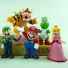 5-18 шт./комплект Фигурки Действия Игрушки Куклы Модель Набор Super Mario Bros ПВХ Луиджи Йоши Донки Конг Гриб Праздничные Подарки
