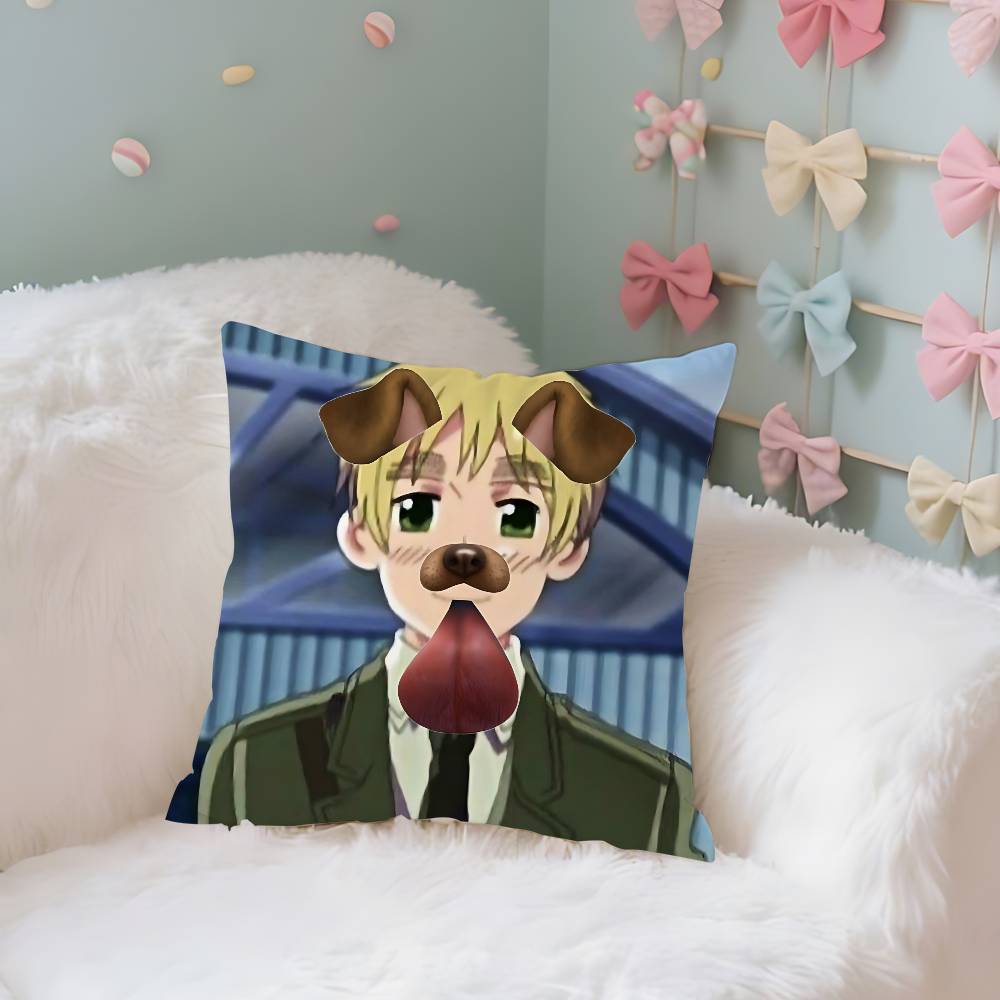 МилыйHhetalia World StarsS Забавный Чехол Плюшевая Ткань Мягкая Наволочка Двусторонний Принт Чехол для Подушки Домашние Подарки