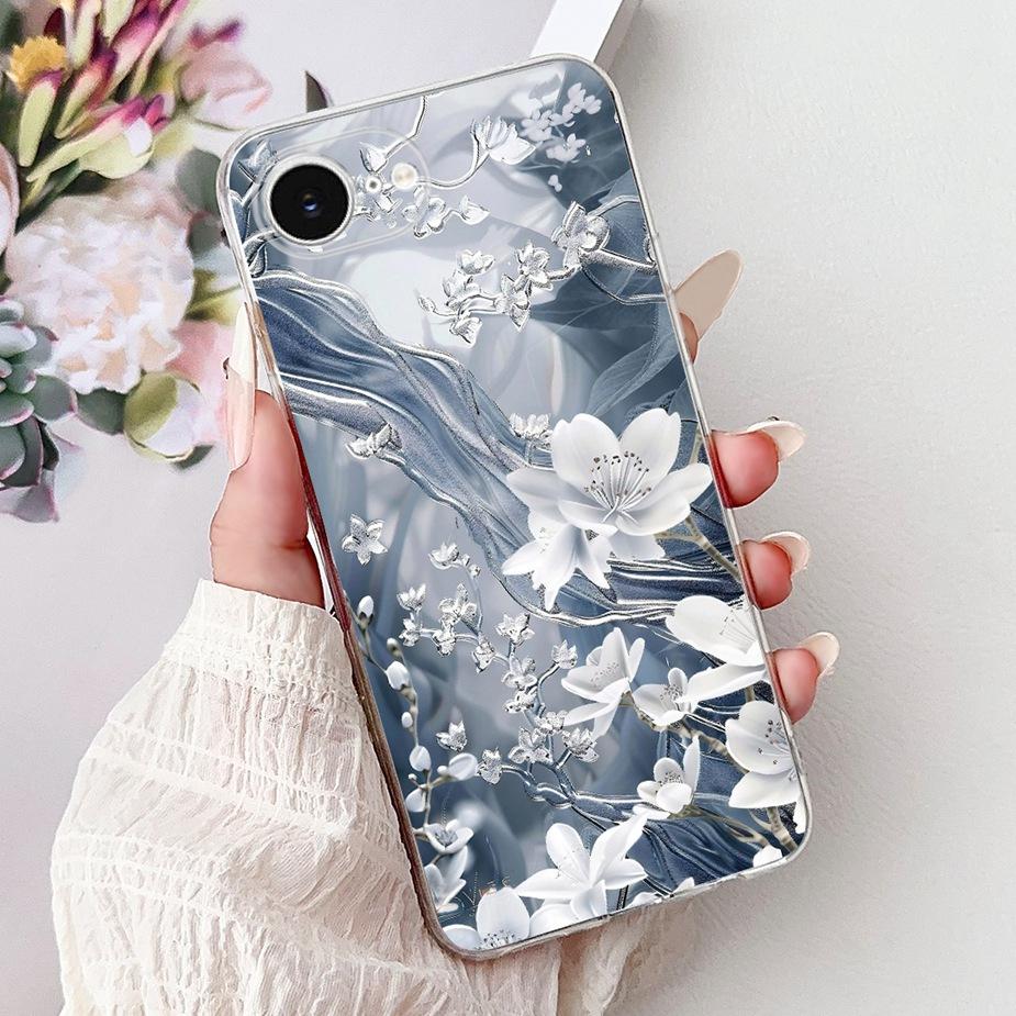 For Apple iPhone 16e Case Cute Cat Lion Painted Cover Soft Slim Phone Case For iPhone SE 4 SE4 2025 iPhone16e 5G Back Cover Bags