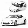1/36 Модель спортивного автомобиля Toyota GT 86 из сплава, литой металлический гоночный автомобиль для трека, модель автомобиля, симуляция, миниатюрный масштаб, детские игрушки, подарок