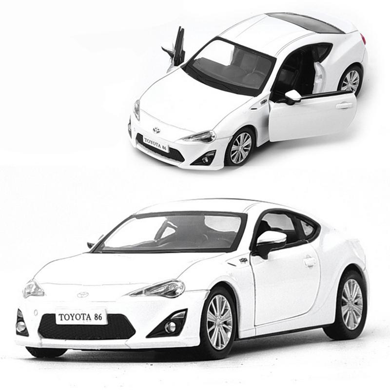 1/36 Модель спортивного автомобиля Toyota GT 86 из сплава, литой металлический гоночный автомобиль для трека, модель автомобиля, симуляция, миниатюрный масштаб, детские игрушки, подарок