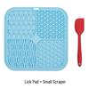 Silicone Lick Pad Slow Feeder Mat with Suction Cups, Food-Grade Pet Feeding Placemat