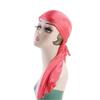 Pre-Tied Silk Durag Elastic Turban Hijab Fashion Head Wrap  Men Women