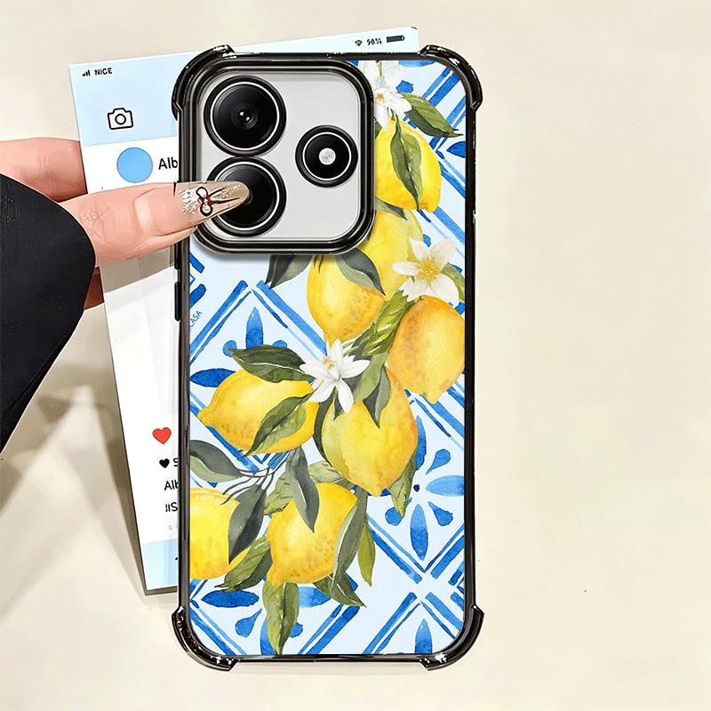 Летние Фрукты Лимон Мягкий Чехол Для Телефона Для Xiaomi Poco X7 X8 Pro Max X6 X5 X3 F8 Ultra F7 M8 M7 M5S Redmi 15C 15A 15 14C 13C 12C 13