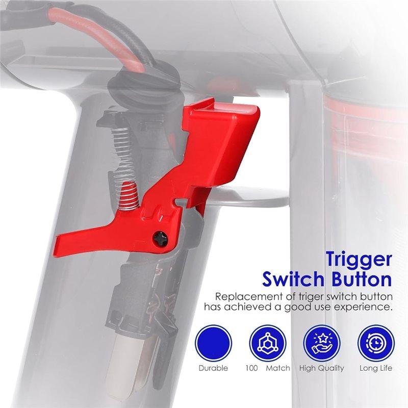 A02V-Trigger Switch Button For Dyson V7 V8 SV10 SV11 Vacuum Cleaner Strong Red Power Switch Button Replacement Repair Parts