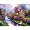 Алмазная вышивка сад полный квадратный круглый рукоделие алмазная живопись пейзажная мозаика дом горный хрусталь комплект домашний декор