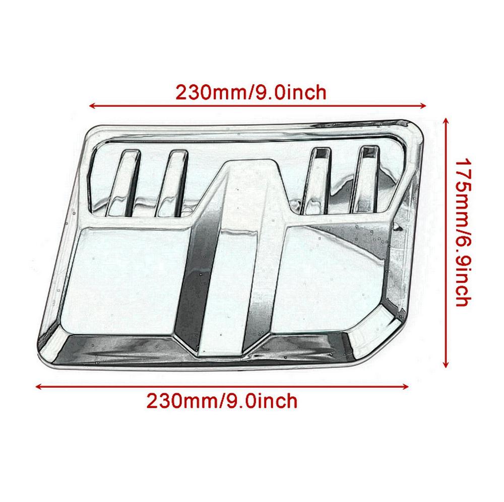 2x Carbon Fiber Look Car Bonnet Air Intake Flow Side Vent Hood Scoop Cover Trim