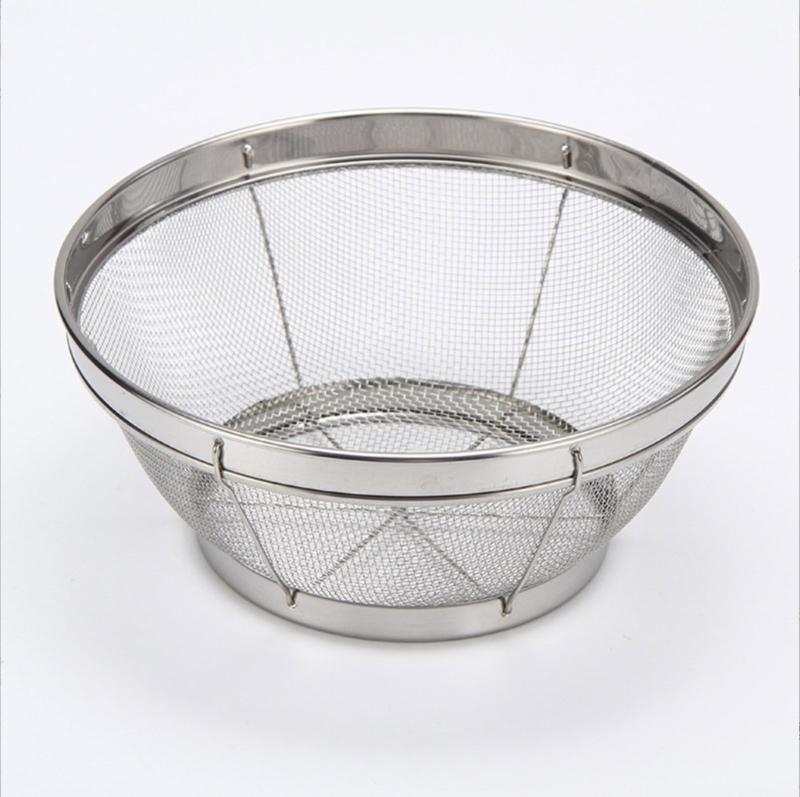Professional Kitchen Sieves With Extra Fine Mesh Rice Strainer Stainless Steel Colander For Straining Grains Fruit