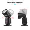 Universal Wireless TTL Flash Speedlite On-camera 2.4G Master/ Slave Speedlight Round Head 76Ws