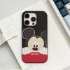 M-Минни M-Микки Для iPhone 16 15 14 13 12 11 17 Pro Max Plus Волна Гофрированный Чехол для Телефона Противоударная Крышка